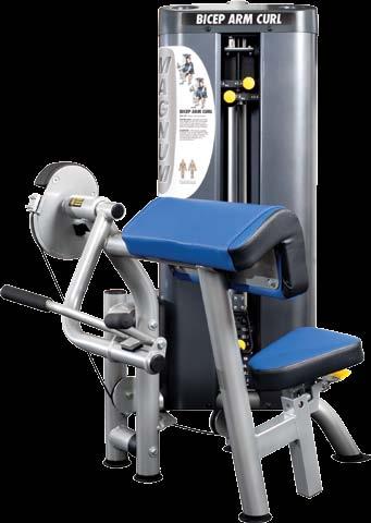 : TRICEP PUSHDOWN Easy glide gas shock seat adjustment Over