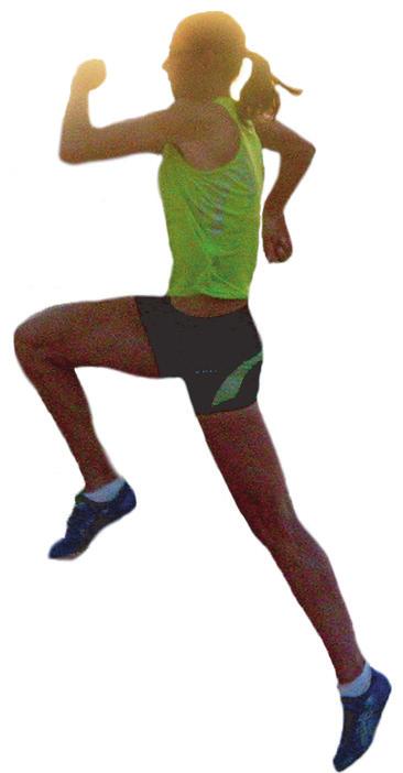 Wrist is pronated and extended, and phalanges are extended. 9) Figure 4.26 a-c shows an athlete during the final stride, take-off and flight phase of a long jump.