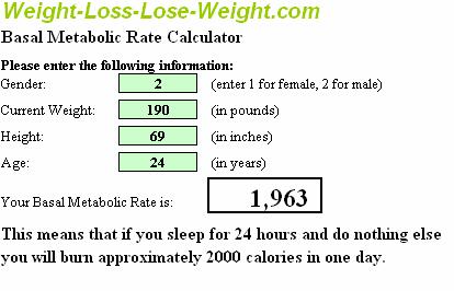 BMR Source: http://www.weight-loss loss-lose- weight.com/basal-metabolic metabolic-rate- calculator.