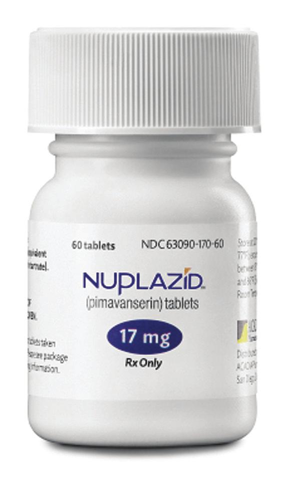 significant change for hallucinations and/or delusions in motor function. NUPLAZID is not associated with Parkinson s disease indicated for treatment of patients (PD) Psychosis.