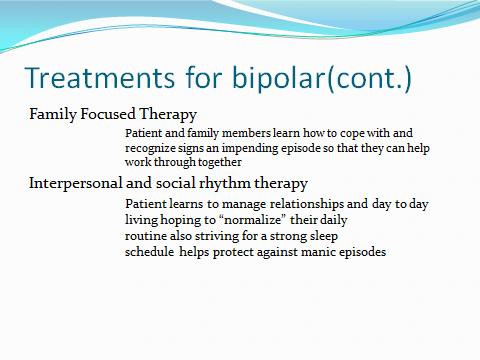 bipolar disorder This is a good time to talk about how sleep and lack of sleep affect the patient living with bipolar disorder.