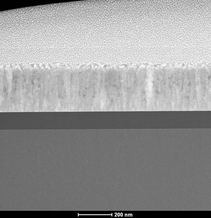 Figure B.8 (a) Wide angle XRD and (b) (002) rocking curve measurements for ZnO films grown with 1500 V, 200 s, 100 Hz with an O 2 /Ar = 0.04 on a Kapton substrate. Figure B.