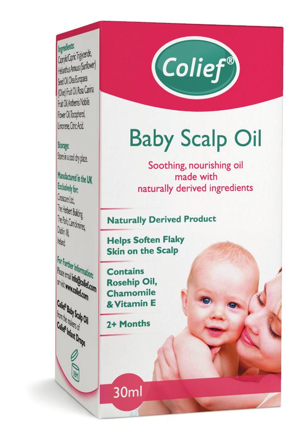 Colief Baby Scalp Oil 30ml A soothing, nourishing oil made from naturally derived ingredients.