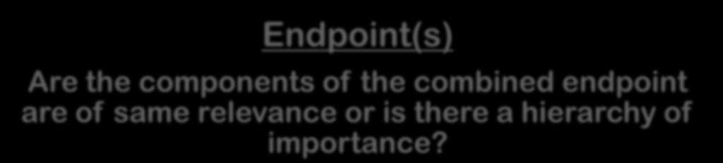 Looking results in detail Endpoint(s) Are the components of