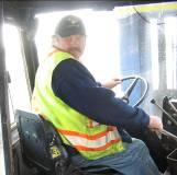 Driving lift truck may require neck flexion, extension, side flexion and/or rotation to see all of which can