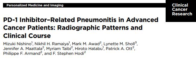 Pneumonitis Cryptogenic organizing pneumonitis (COP) pattern Nonspecific interstitial pneumonia (NSIP) pattern