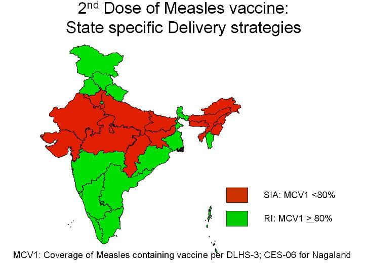 Figure 2: Invitation card for measles vaccination in India 134 million Indian children targeted in "Protection-from-Measles Drive" The Government of India began a phased introduction of a second dose