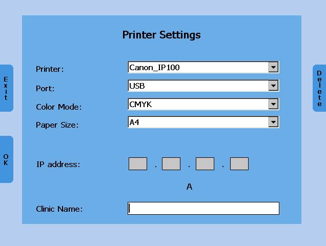 7.2 Set Printer Settings Select the printer by turning the left or right level control (1) down. The color mode is automatically adjusted. If the color mode is wrong adjust the color mode as well.