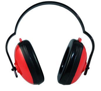 13. Earmuffs These types of hearing protectors go over the entire ear and have a headband that goes over the head.