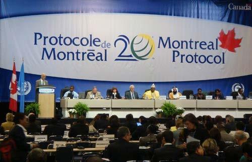 Montreal Protocol In 1987, 36 nations representing the developed world met to form a treaty Decision was made to cut CFCs by 35% between 1989 and 2000 93 nations met in 1990, 1992, and 1997 to adopt