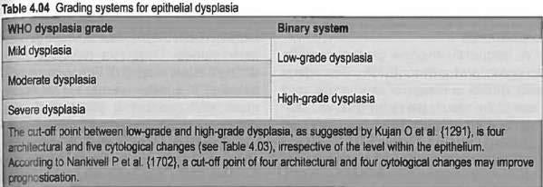 Binary Grading Oral Dysplasia 2017 WHO Blue Book Keratinizing Dysplasia Etiology Tobacco (smoking, chewing) Alcohol Areca nut, with or without tobacco, causes oral submucous fibrosis with a