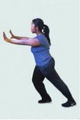 Hold for 10 seconds repeat 2x each leg. 10. Stretch your arms up above your head as far as possible.