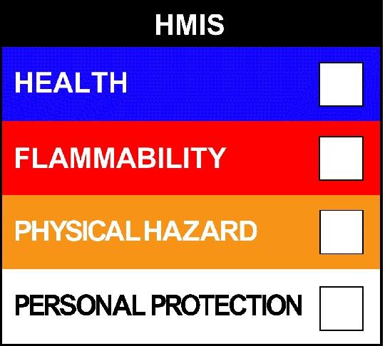 16 OTHER INFORMATION NFPA: HMIS III: HMIS PPE: Health = 1, Fire =, Reactivity =,