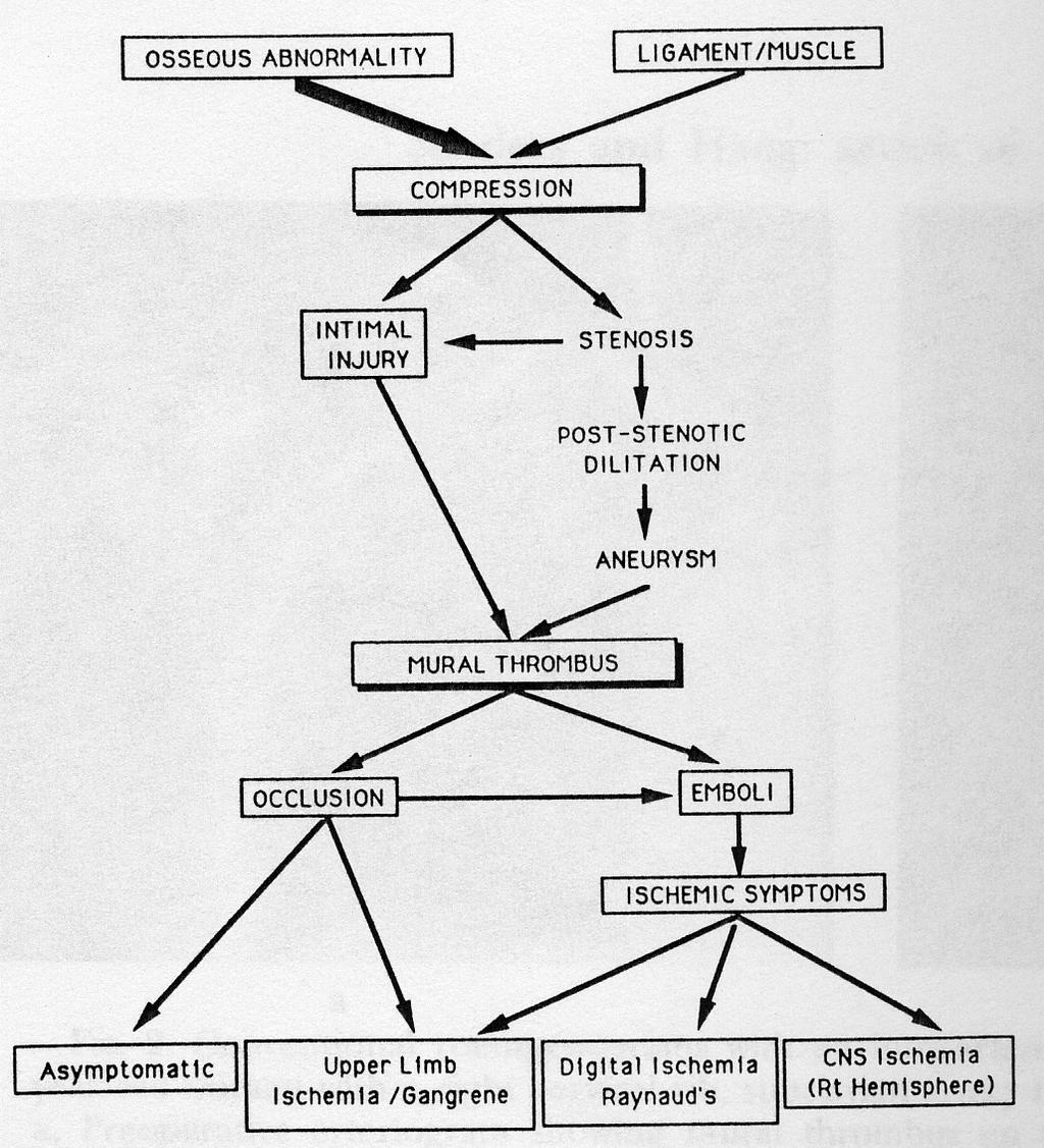 Pathophysiology of TOS/PSS From