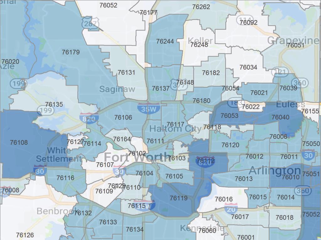 Tarrant County Historical ILI and ESSENCE Geographical Distribution Map % ILI 12.0% 11.0% 1 9.0% 8.0% 7.0% 6.0% 5.0%.0% 3.0% 2.0% 1.0% Graph 3.
