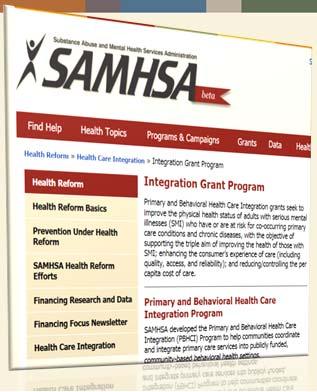 SAMHSA PBHCI Pioneers for Community Based Integrated Health Care PBHCI Grantees Improve access to primary care services; Improve prevention, early identification, and intervention to reduce the