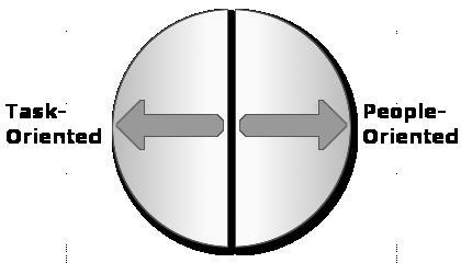 Compass Drive (also called the Priority Drive) The circle can also be divided vertically as shown in Figure 3. The left half represents taskoriented people.