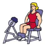 45% Leg Press Sit in machine and place your legs on the foot plate. Release the safety stops and bend your knees towards your chest.