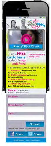 Women s Health offer to trial a Cardio Tennis workout.