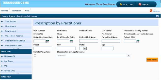 associated prescription history information. This example provided to TN CSMD by Appriss for educational purposes.