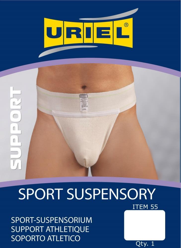 HOSPITAL 55- Sport Suspensory Provides firm support to the groin and lower abdomen.