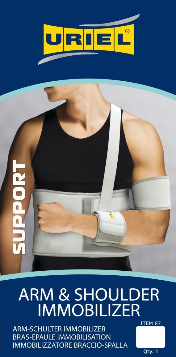 URIEL- Orthopedic Orthopedic Support Shops 87- Arm & Shoulder Immobilizer For treatment of traumatic or post-surgical shoulder immobilization.
