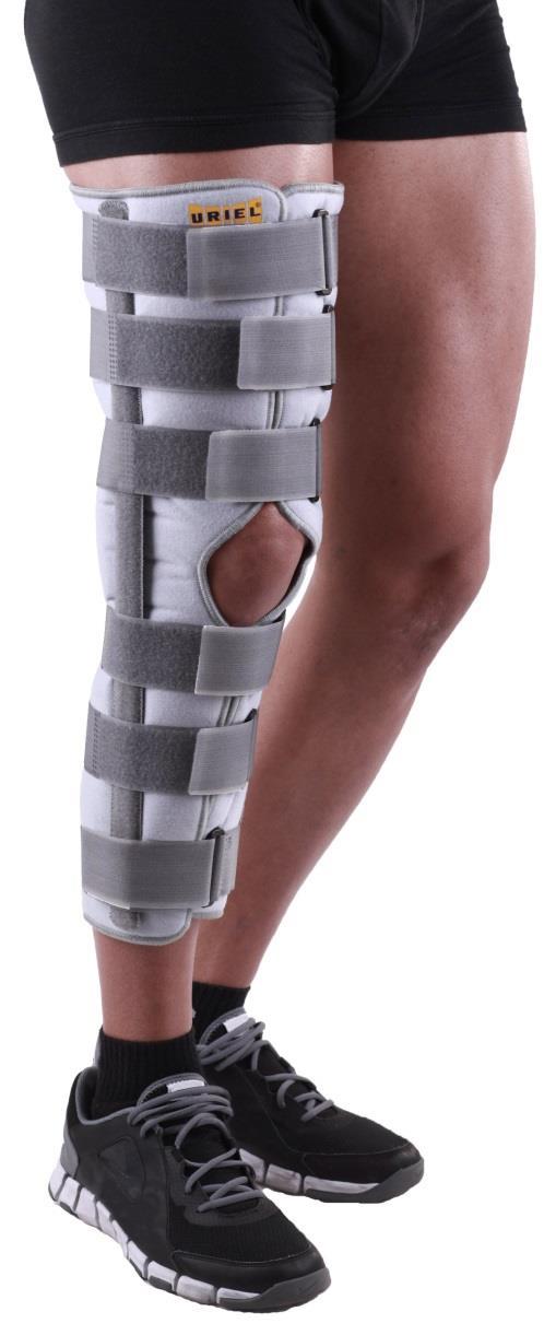 HOSPITAL 44- Knee Immobilizer Used for the support and immobilization of the knee after operation. It serves as an alternative to a plaster-cast. Made of light material, enables ambulation.
