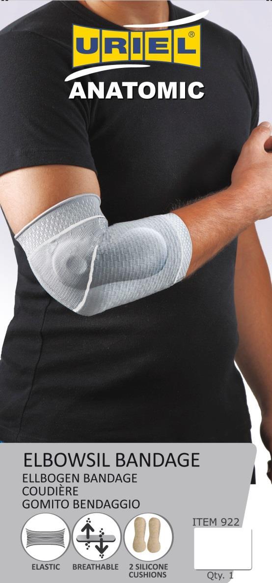 The silicone cushions provide compression to the soft tissue of the wrist leading to increased circulation and reducing swelling and edema.