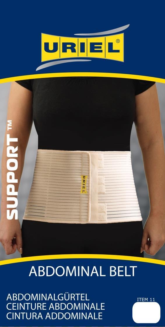 URIEL- Orthopedic Orthopedic Support Shops 11- Abdominal Belt This Abdominal Air Belt is ideal for post-natal and postsurgical management.