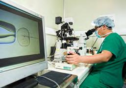 Then, the fertilized embryo is transferred to the uterus after culturing it for two to five days outside.