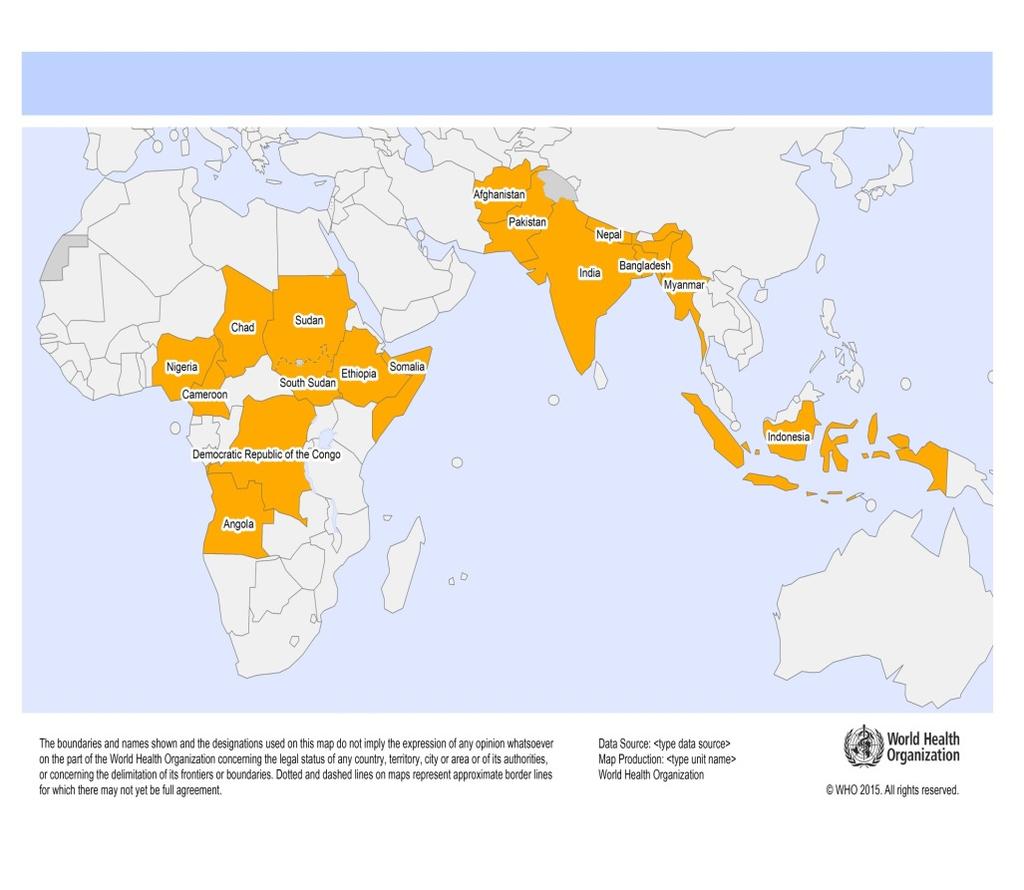 Challenge: Polio Transition 16 countries with largest polio assets