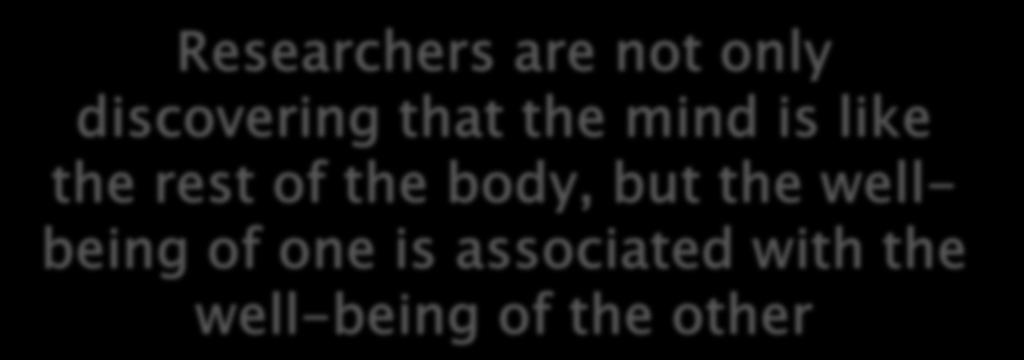 Researchers are not only discovering