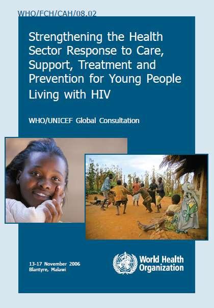 What needs to be done for young people living with HIV/AIDS?