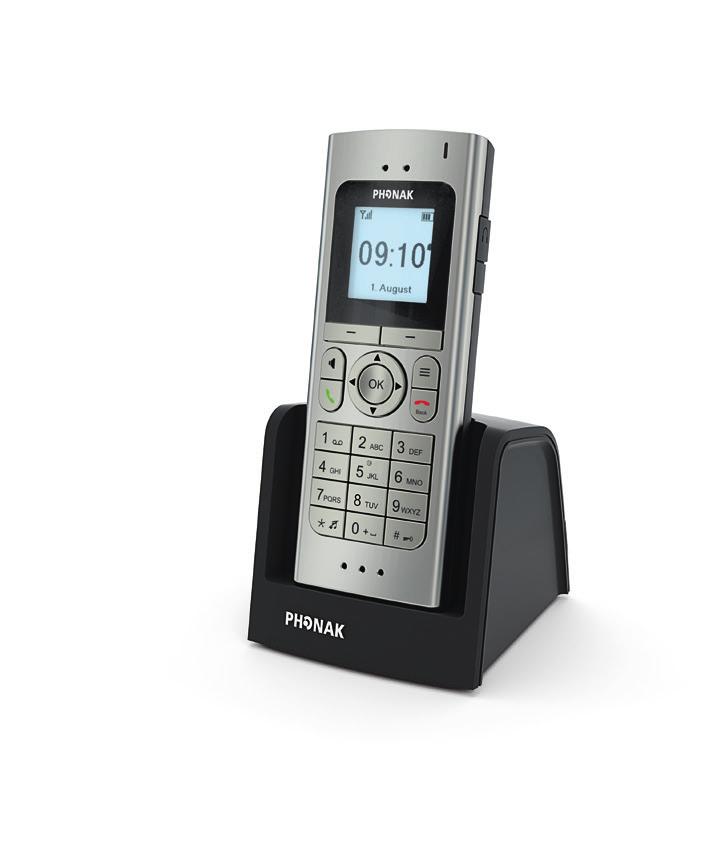 Phonak DECT home phone This advanced cordless home phone is easy to use and includes essential features designed specifically for people with hearing loss.