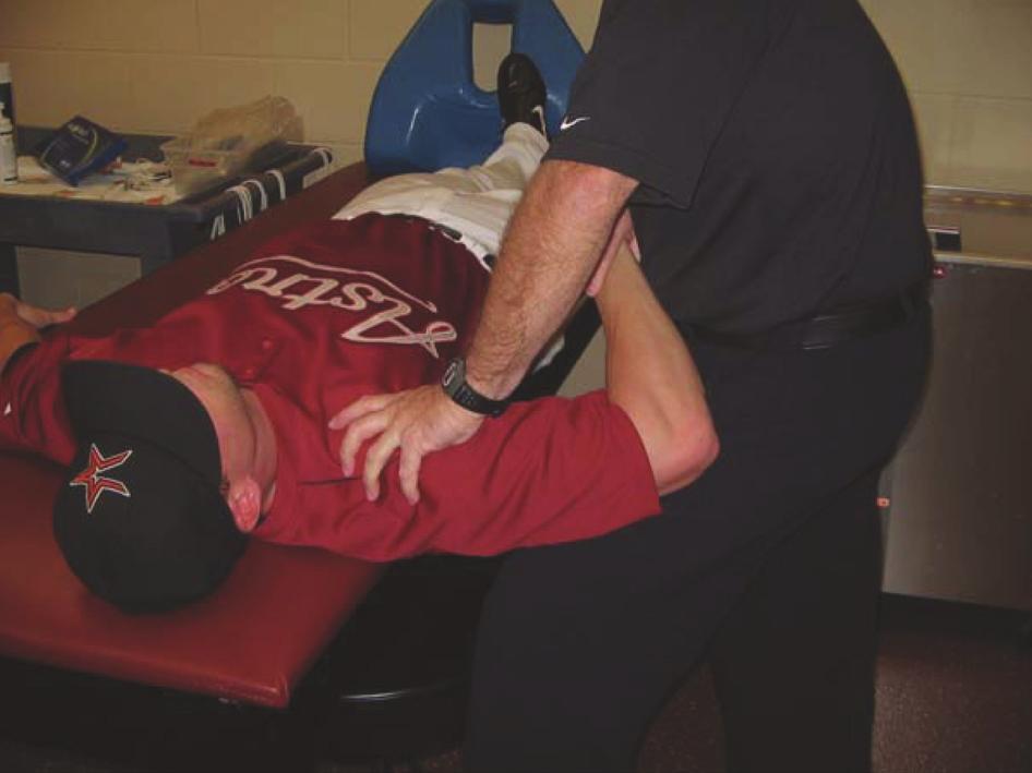 Vol. 35, No. 4, 2007 Glenohumeral Internal Rotation Deficits 3 Position 3B. Supine, shoulder abducted to 90 deg and elbow flexed to 90 deg (90/90 position).