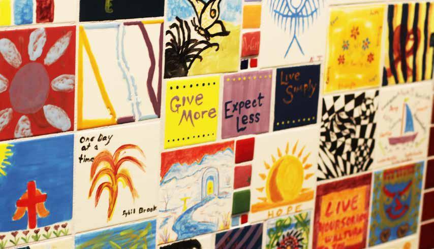 20 16 CANCER ANNUAL REPORT Baptist Health Cancer Program Tiles made by patients and caregivers