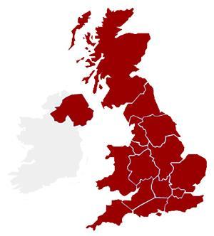 Map of Cardiologist Vacancies (by Strategic Clinical Network in England) Scotland 2 N.