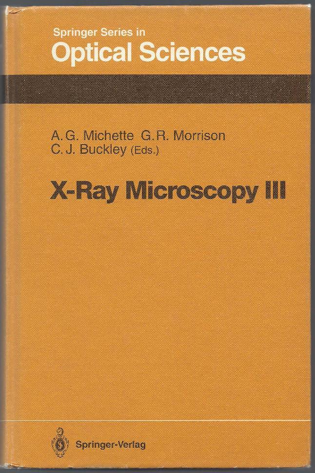 The Deparment of Physics at KCL at the forefront of research in x-ray microscopy. 1990 Alan Michette, Graeme Morrison and Christopher Buckley, organise the 3rd conference.