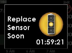 11 6-hour Replace Sensor 2-hour Replace Sensor 30-minute Replace Sensor You can set these alerts with the profiles setting (see Chapter 9, Section 9.3.2, Alert Profile Details, All Other Alerts ).