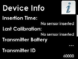 Transmitter ID Serial Number Part Number Part Revision Software Number Software Revision 4. Press the LEFT button to return to the Settings menu.
