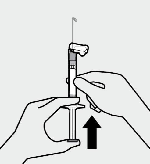 Do not twist the sheath, as this may loosen the needle from the syringe.