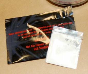 Recent Synthetic Drugs of Abuse Bath Salts Typically a white or brown crystalline powder sold in small plastic or foil packages labeled not for human consumption.