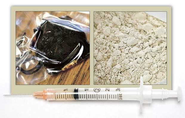Heroin Heroin is an opioid drug that is synthesized from morphine, a naturally occurring substance extracted from the seed pod of the Asian opium poppy plant.