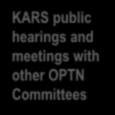hearings and meetings with other OPTN Committees EPTS age matching concept: alternative to,