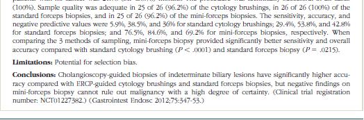 study from Gainesville Florida SOC w biopsy