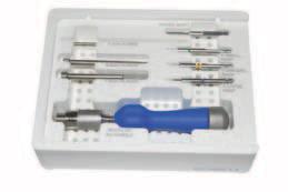 FIGURE 2 The sterile-packed instrument kit is provided in a foam clamshell for single surgery use and is composed of several components that provide complete instrumentation required for implantation