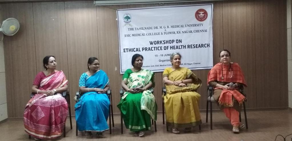 Proceedings of the Workshop: Day 1 15.06.2017 Session 1: Introduction to Research Ethics Dr.