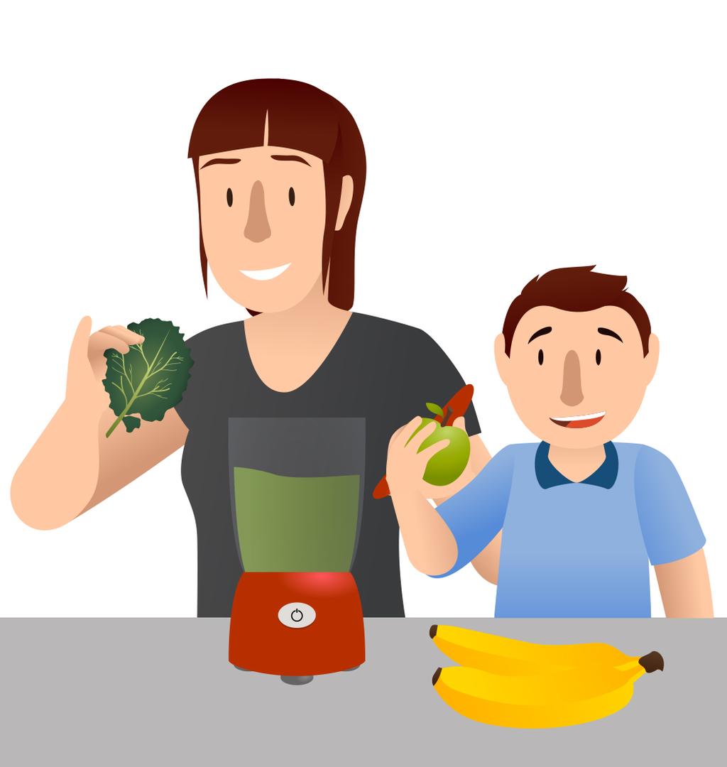 Eat More Fruits and Veggies with Smoothies Ask parents what their biggest struggle is with regard to feeding kids a healthful diet, and they will most likely say that it s getting kids to eat enough
