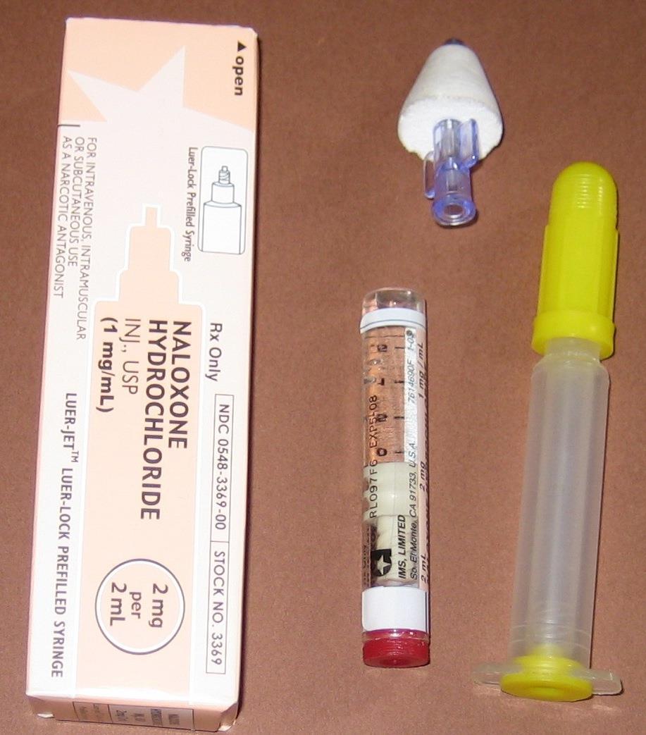Intranasal Naloxone (Generic) 2 mg/2ml prefilled syringes Requires nasal atomizer device for IN use Project Lazarus Kits/Generic IN Kits 2 naloxone 2 mg/2 ml prefilled syringes (filled by pharmacy