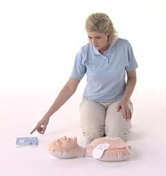 The kit includes the complete set of equipment needed to simulate the process of performing CPR and using an AED; from